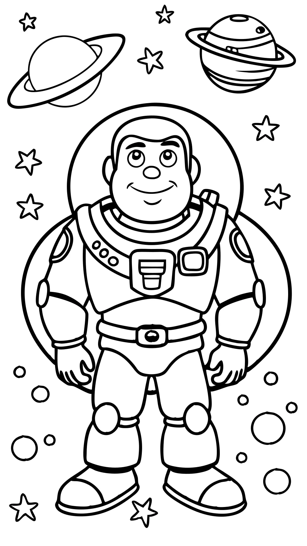 Página para colorear de Lightyear